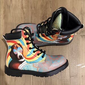 Basset Hound Boots, Basset Hound Lovers, Custom Picture, Animal Lovers, Women7.5